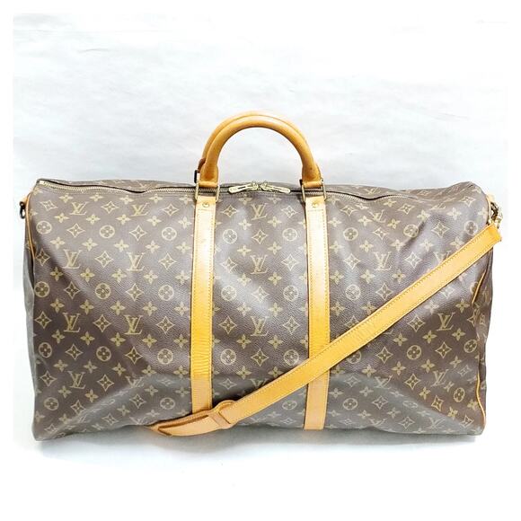 Louis Vuitton Monogram Keepall Bandouliere 60 Boston Bag - Picture 1 of 9